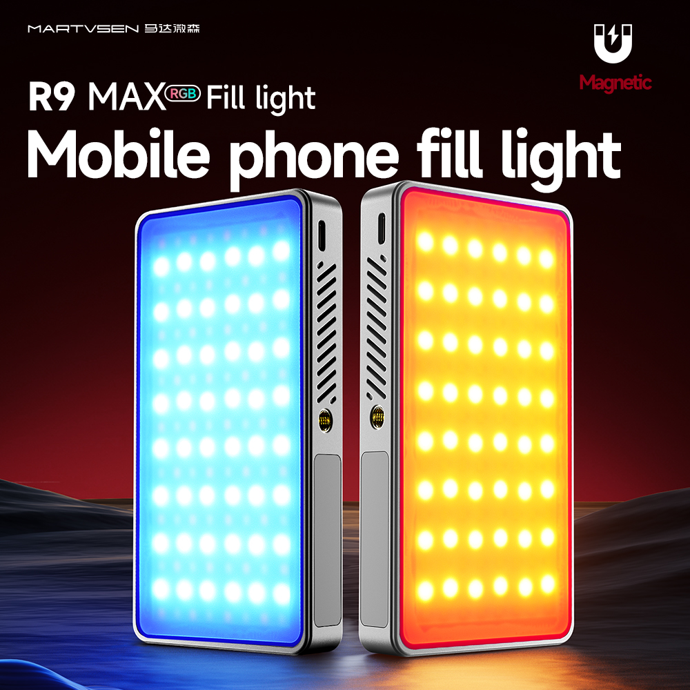 Photography Lighting Continuous - Mini Rechargeable R9PRO full-color RGB Camera