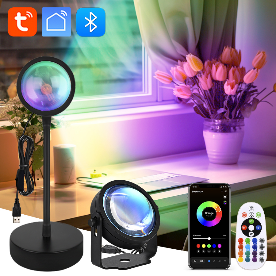 Photography Lighting Setup - Smart Sunset Lamp Tuya USB Sunset