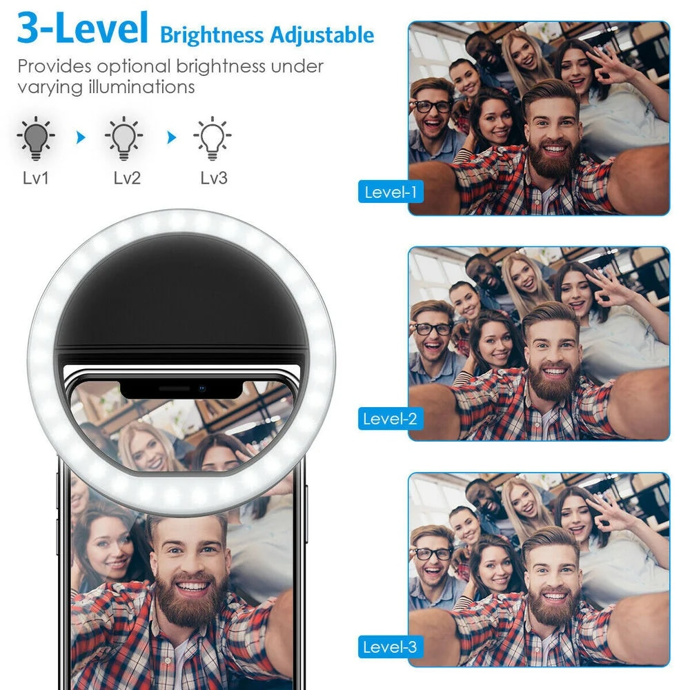 USB Charging LED Selfie Ring L - Photography Lighting Continuous recension och pris