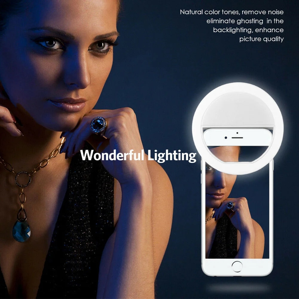 USB Rechargeable LED Selfie Ri - Photography Lighting Continuous recension och pris