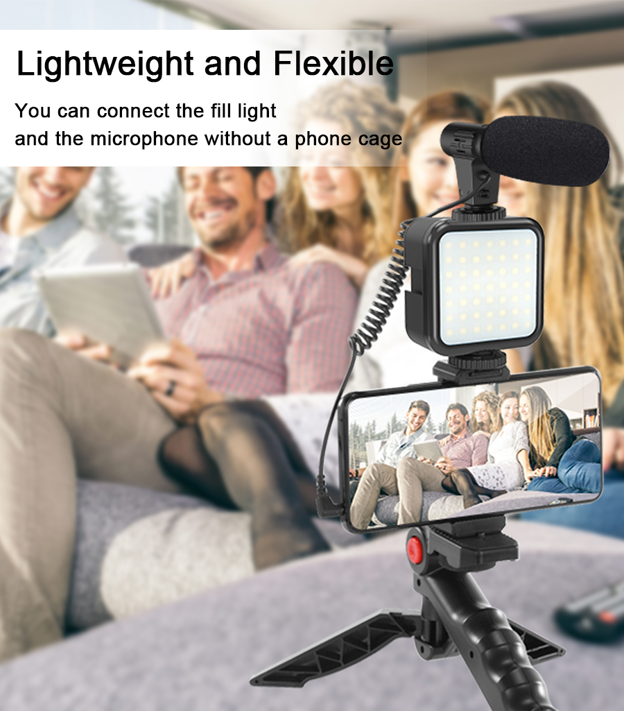 Smartphone Vlogging Kit Video  - Photography Lighting Setup recension och pris