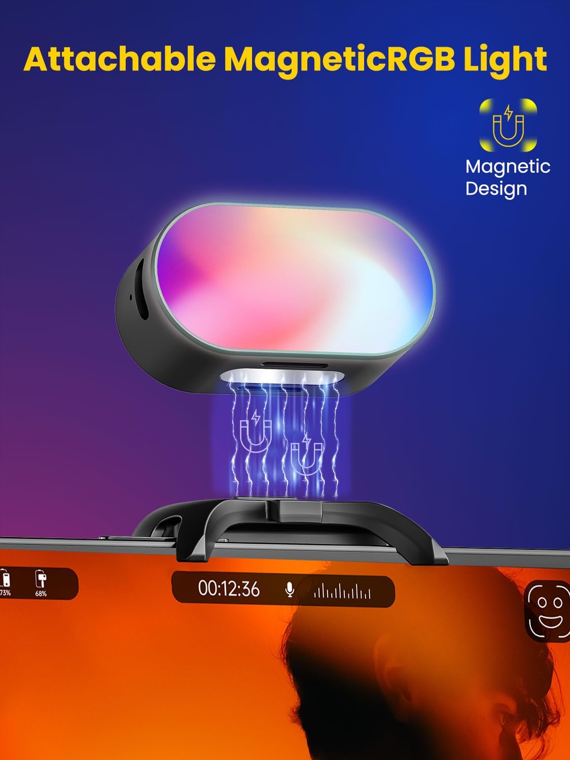 AOCHUAN Mini RGB Magnetic Fill - Photography Lighting Rgb recension och pris