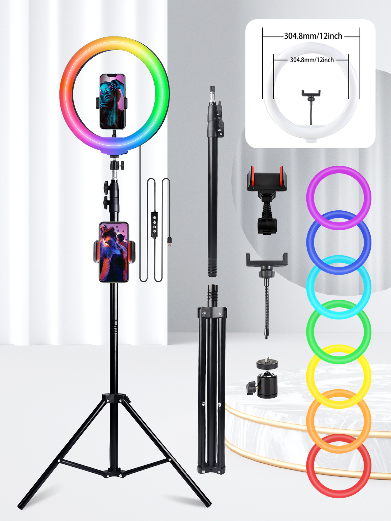 A 10 Inch Professional Selfie  - Photography Lighting Continuous recension och pris