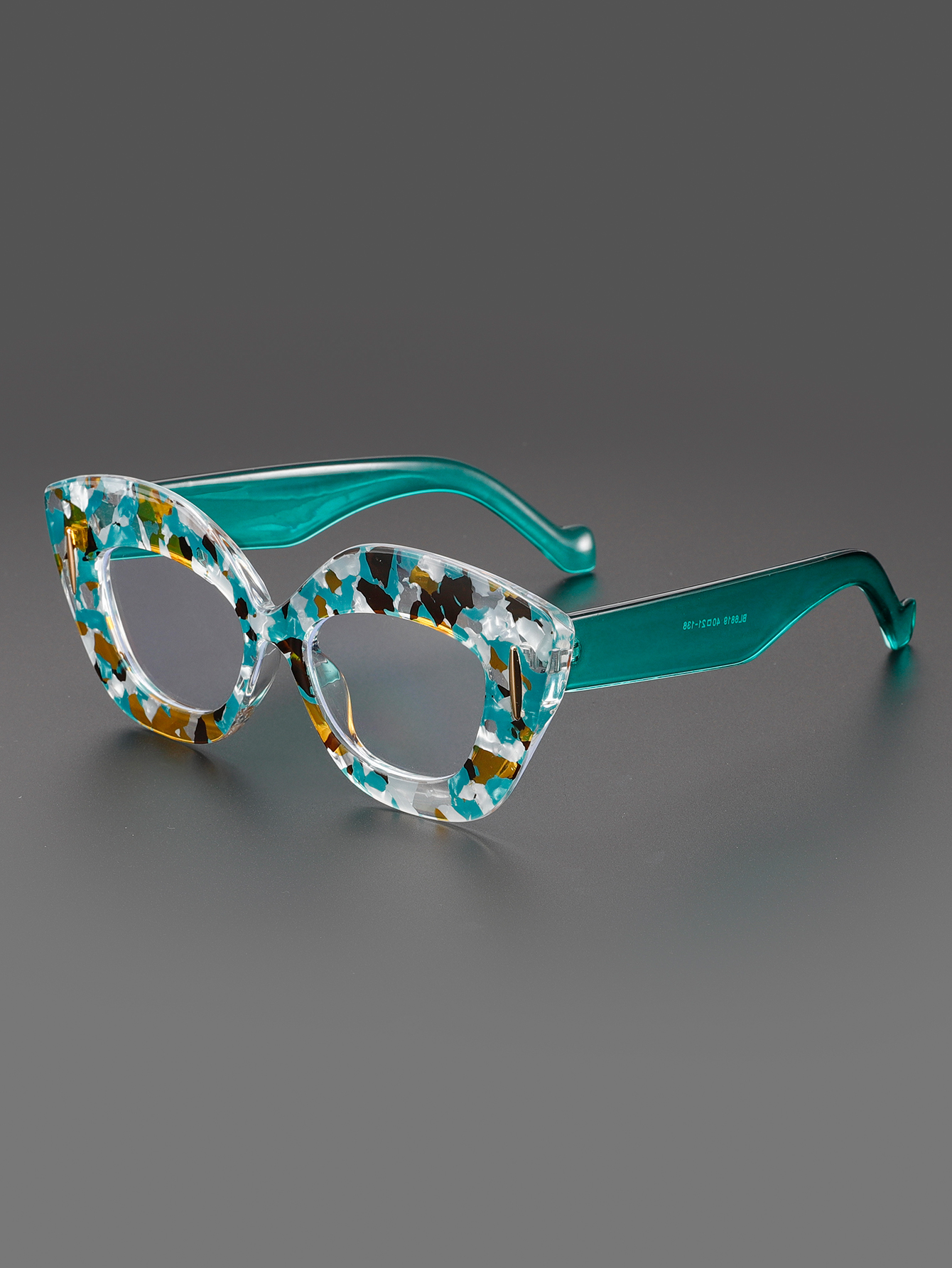 Large Frame Cat-Eye Floral Gla - Lighting Glass Photography recension och pris