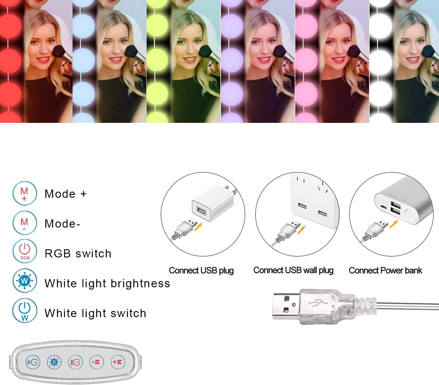 RGB Colorful DIY Hollywood Van - Photography Lighting Rgb recension och pris
