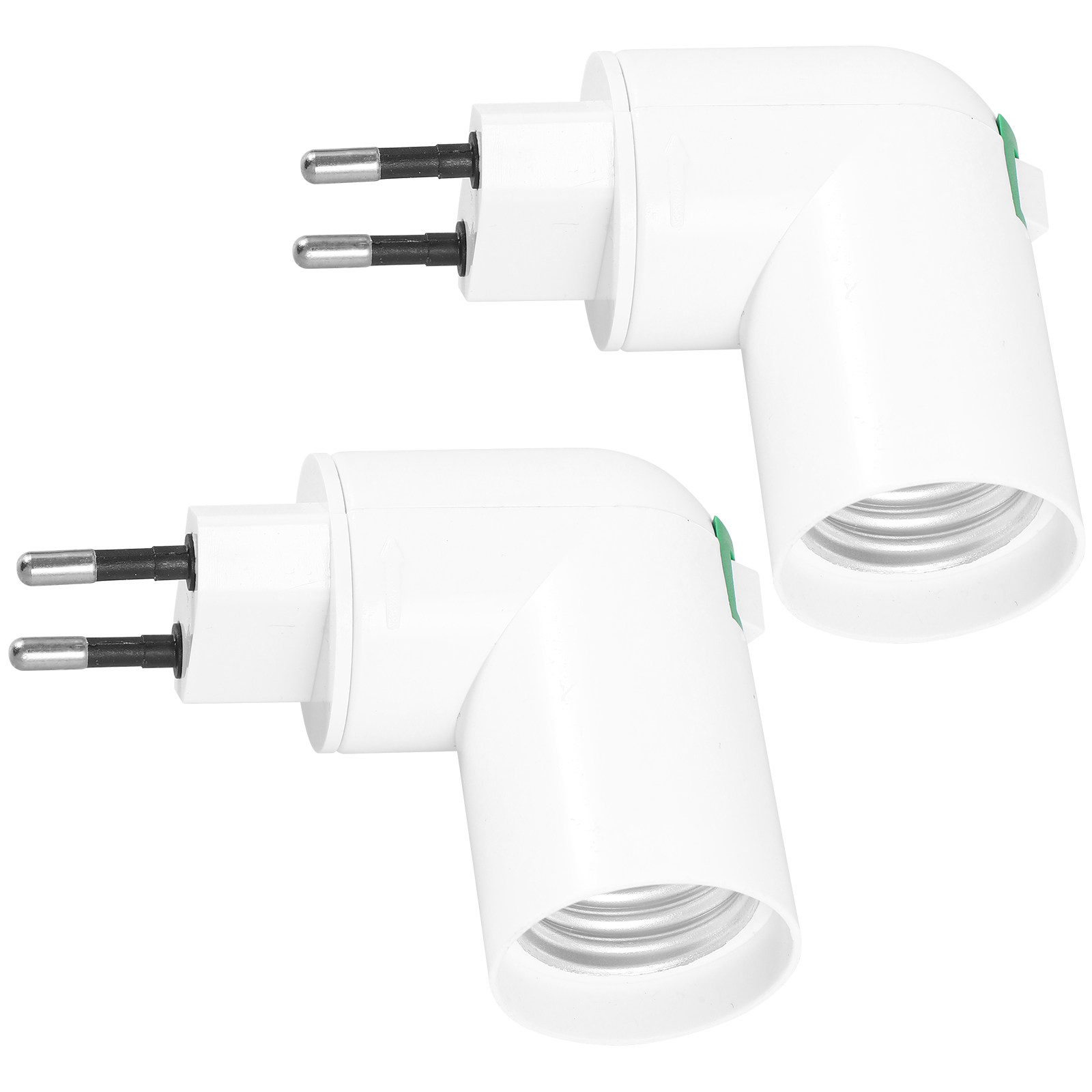 2Pcs Eu Plug Light Bulb Socket - Photography Lighting Home recension och pris