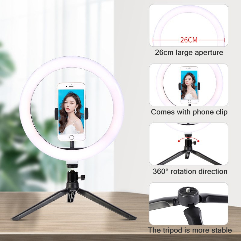 26cm 10 inch Led Ring Selfie L - Photography Lighting Continuous recension och pris