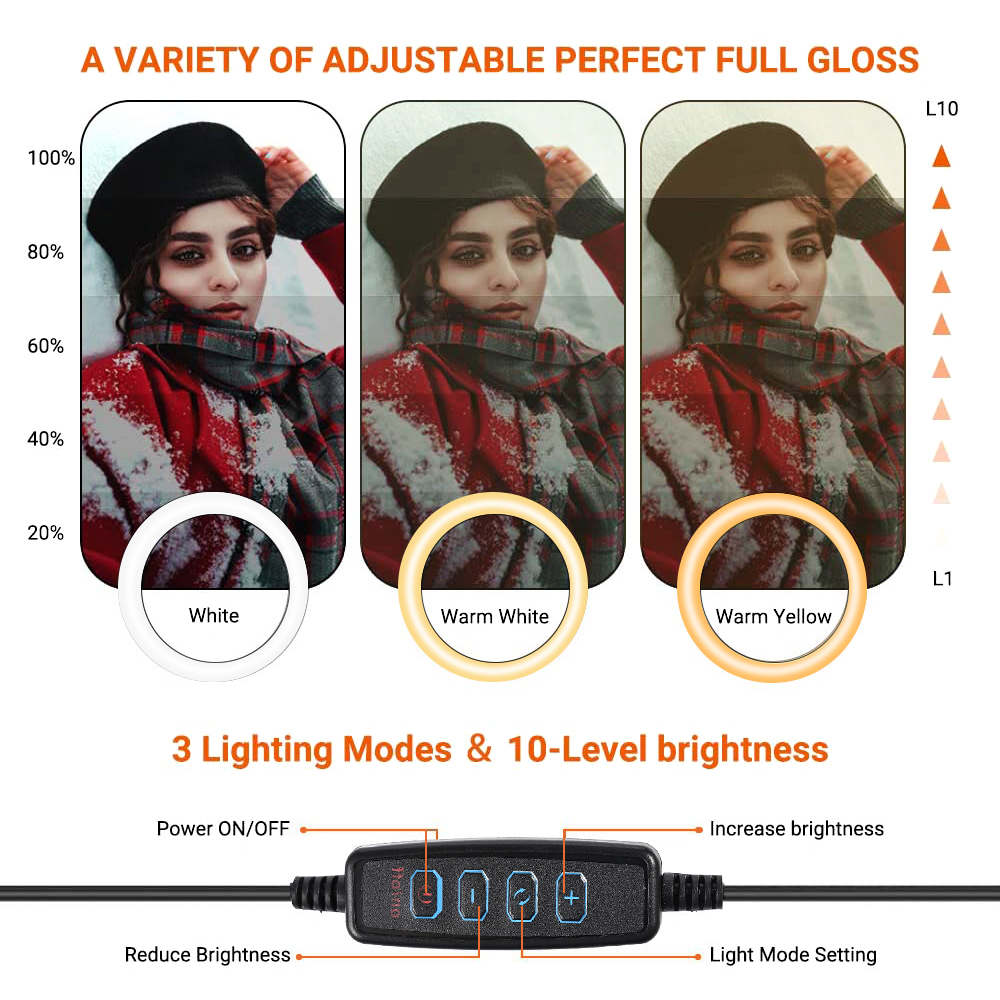 26cm 10 inch Led Ring Selfie L - Photography Lighting Continuous recension och pris