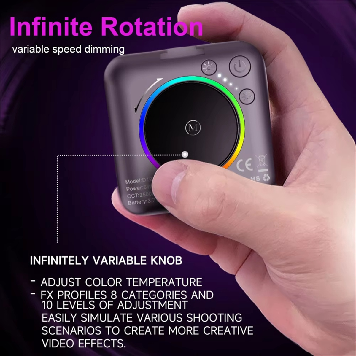 NEW_Mini Pocket RGB Fill Light - Photography Lighting Rgb recension och pris