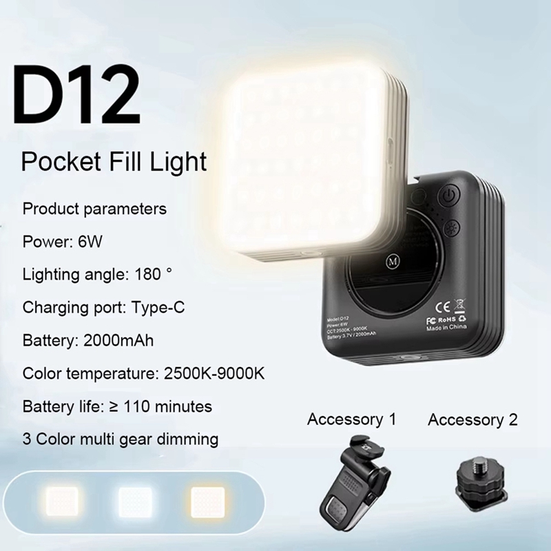 NEW_Mini Pocket RGB Fill Light - Photography Lighting Rgb recension och pris