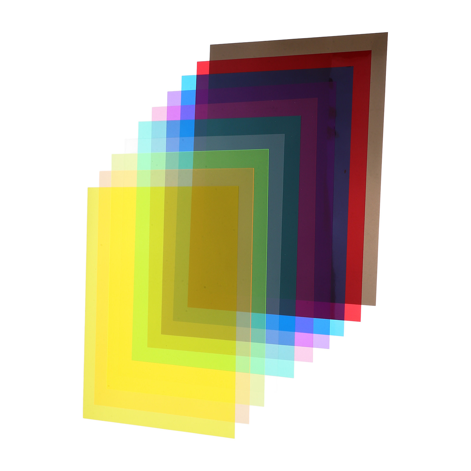 10Pcs Colored PVC Glass Paper  - Lighting Glass Photography recension och pris