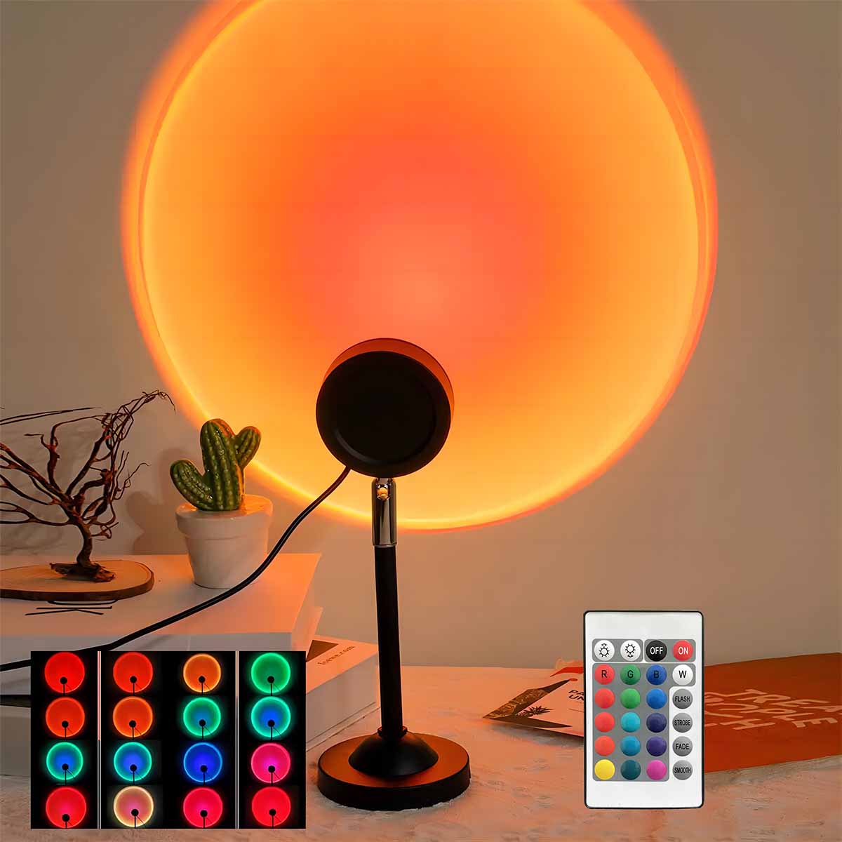 Sunset projection light remote - Photography Lighting Setup recension och pris