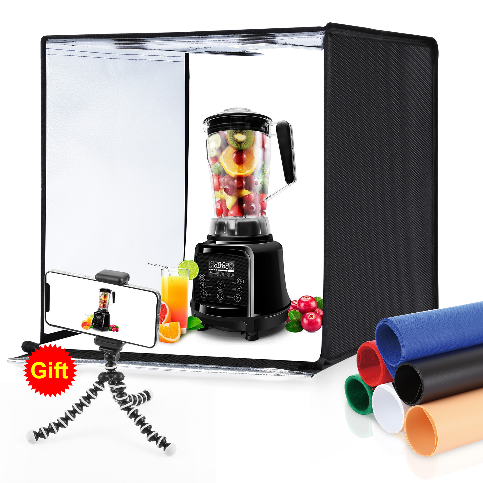 PULUZ 60cm Photo Studio Light  - Photography Lighting Setup recension och pris