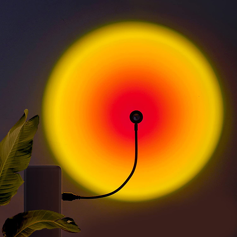 1x USB Sunset Lamp LED Rainbow - Photography Lighting Home recension och pris