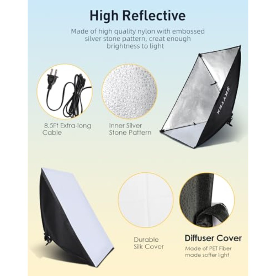 Lighting Kit Pack, 20x28in Sof - Photography Lighting Continuous recension och pris