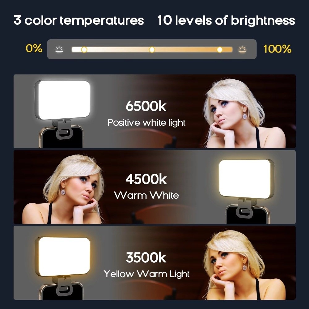 800/1000mAh LED Selfie Light U - Photography Lighting Continuous recension och pris