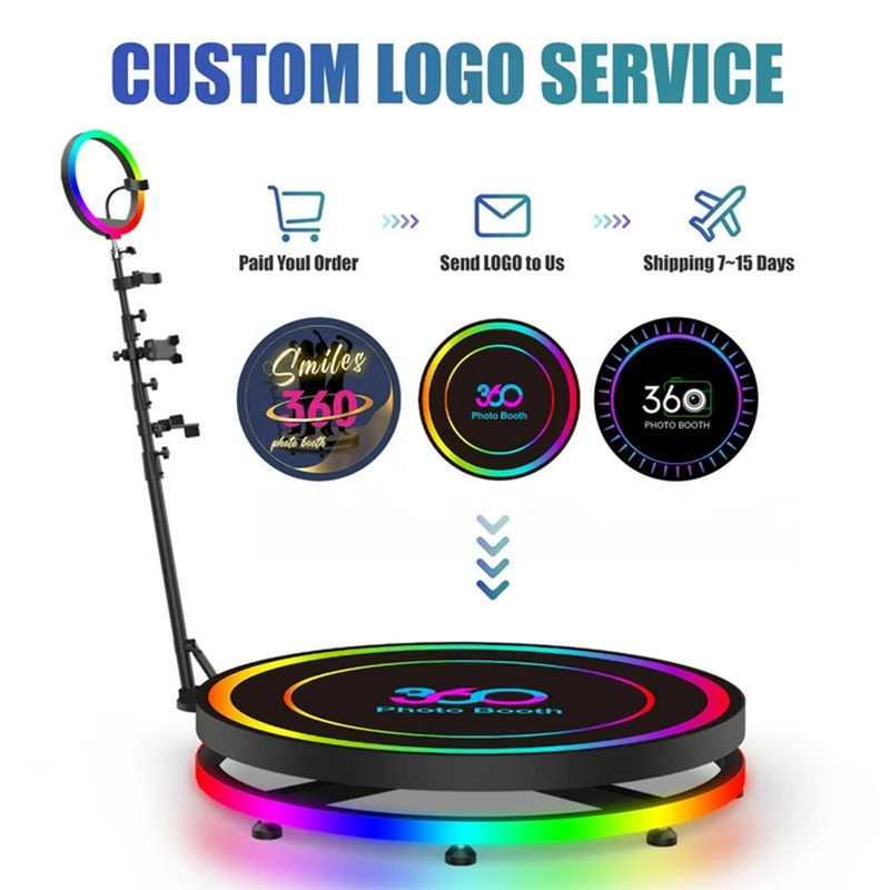 360 Photo Booth with Flight Ca - Photography Lighting Rgb recension och pris