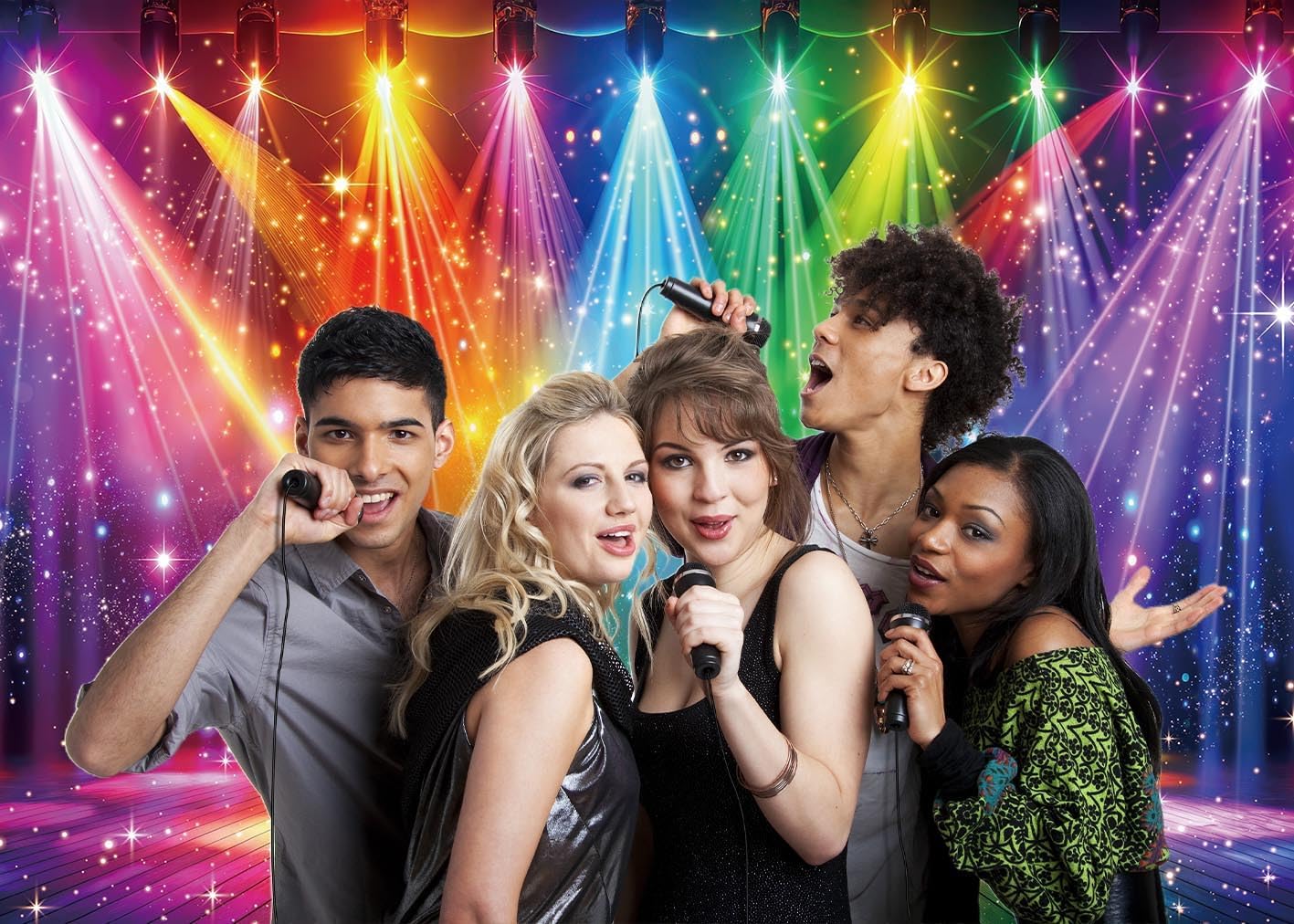Disco Backdrop 7x5FT Colorful  - Photography Of Lighting recension och pris