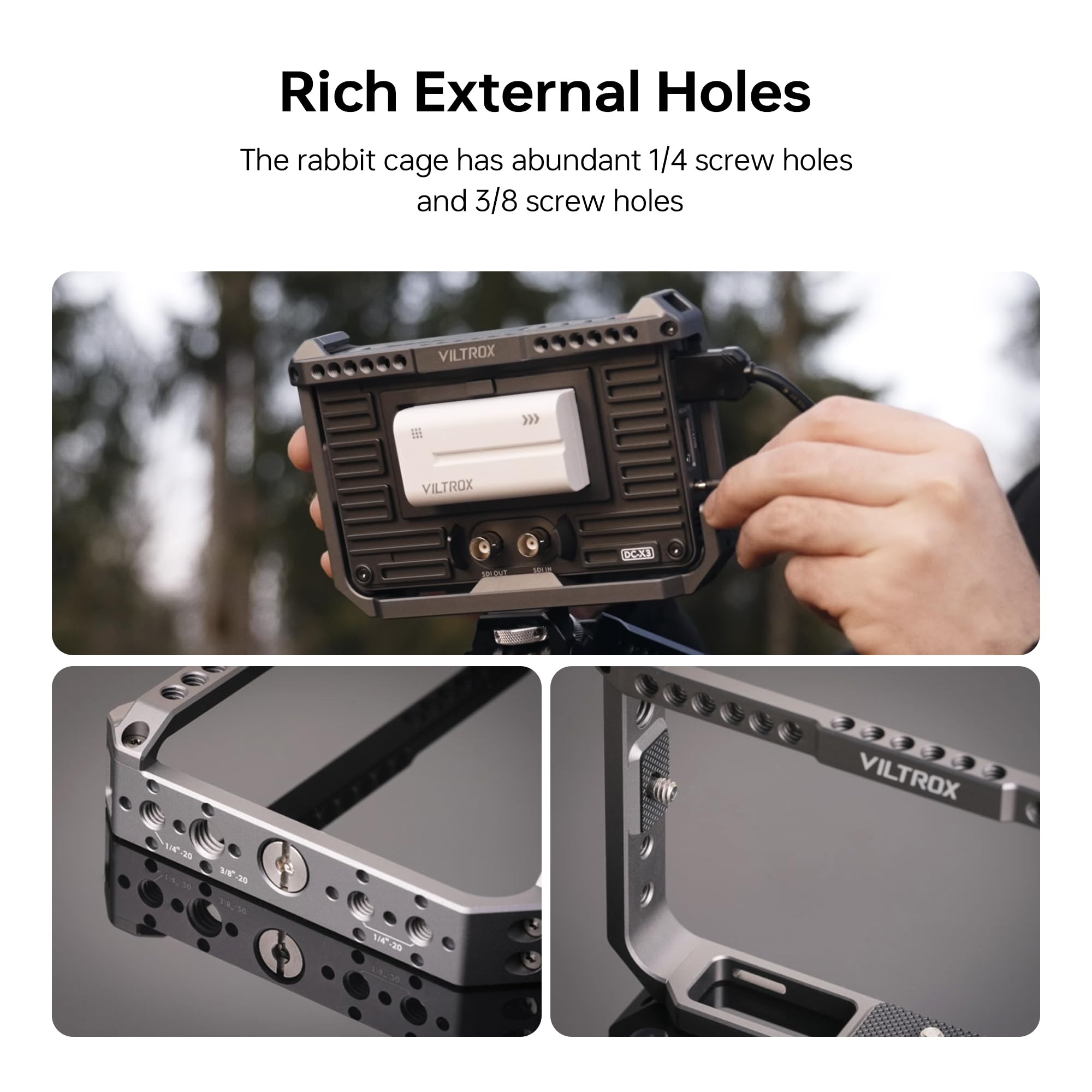 VILTROX Camera Monitor Rig Cag - Photography Lighting Continuous recension och pris